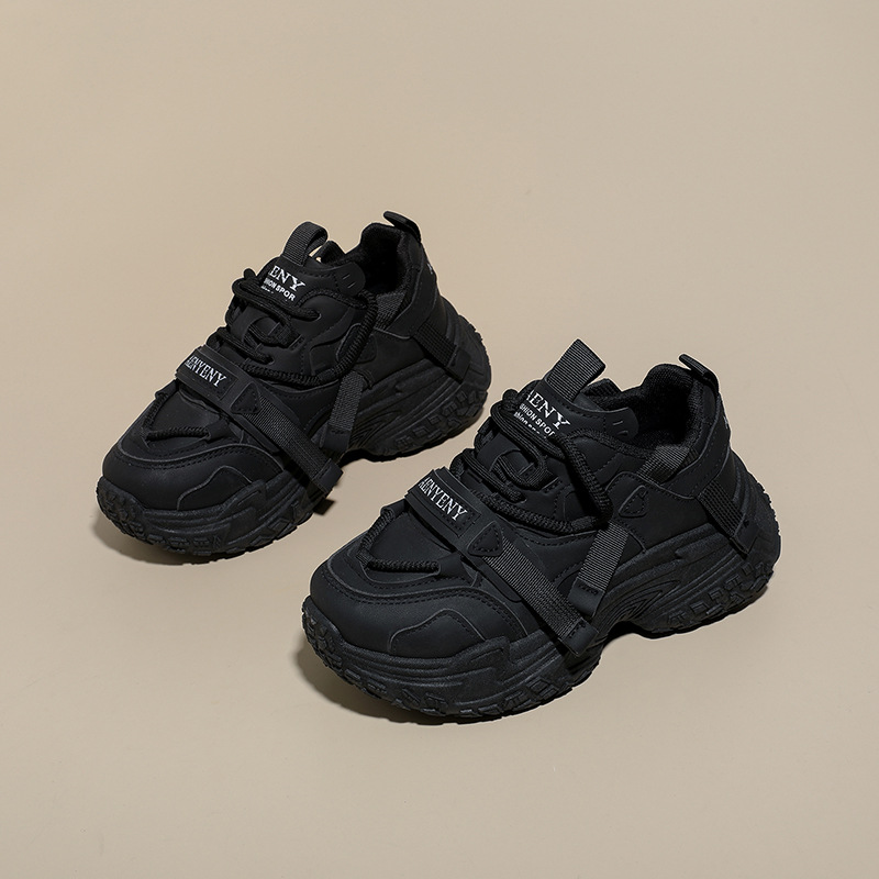 Zapatillas de Deporte Chunky para Mujer, PU, Suela de Caucho, con Aumento de Estatura, para Uso Diario