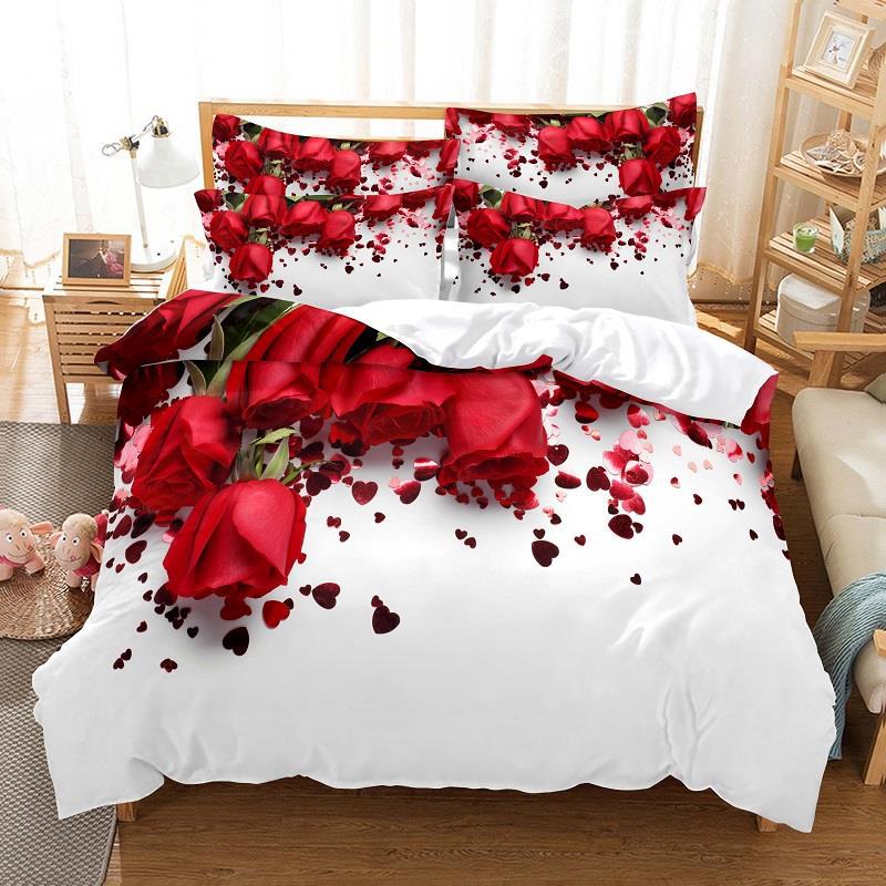 Rose Quilt Cover 2 / EU Sing 135x200cm-China