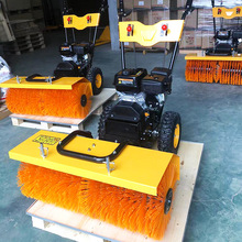 手推式小型扫灰机 建筑工程地面清洁用扫地机 扫雪一体机