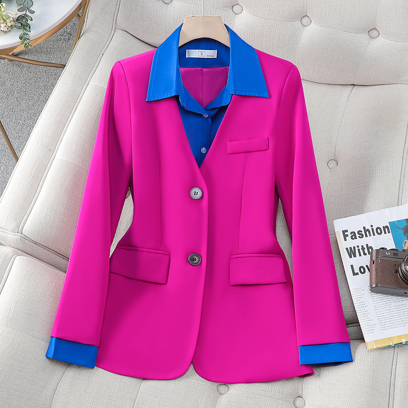 Women's Clothing Light luxury brand small suit jacket for women spring casual suit two piece fashionable temperament professional suit_voghion.com