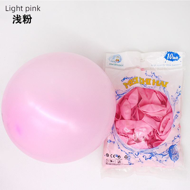 Globo mate personalizado de 10 pulgadas engrosado decoración de la sala de bodas decoración de la fiesta de cumpleaños globo de impresión de Navidad al por mayor