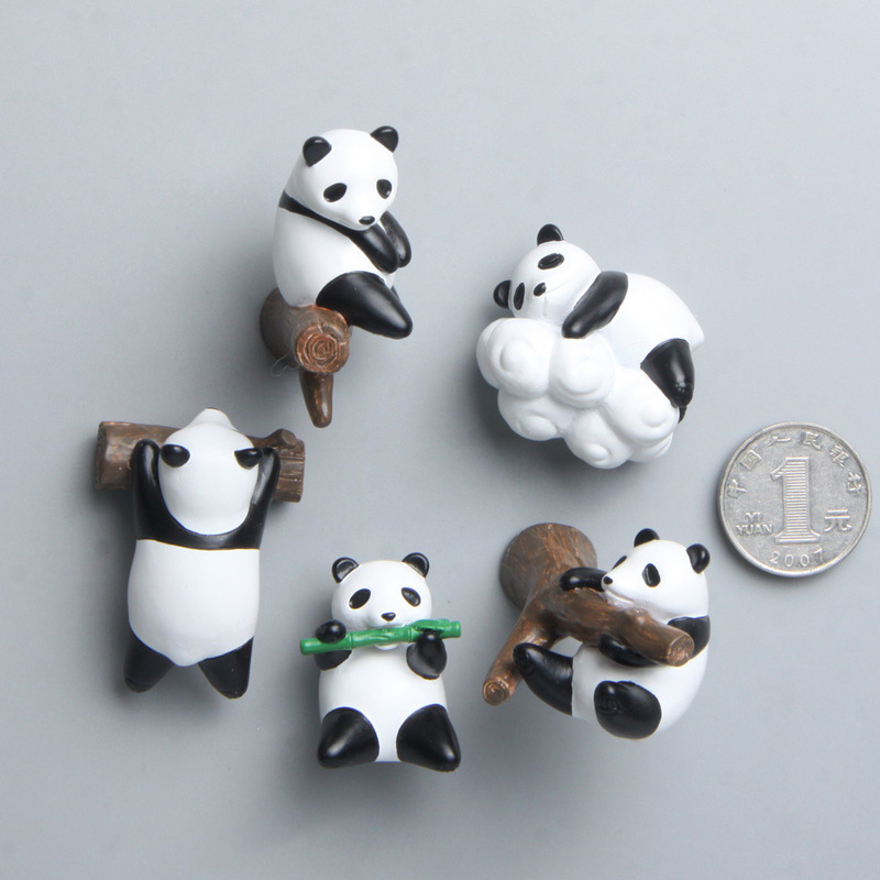 Custom Panda Refrigerator Stickers Creative Cute Cartoon 3D Three-dimensional Magnetic Buckle Refrigerator Stickers Resin Crafts Custom Panda Refrigerator Stickers Creative Cute Cartoon 3D Three-dimensional Magnetic Buckle Refrigerator Stickers Resin Crafts