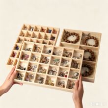 饰品手链文玩格子收纳盘珠宝散珠手镯手串首饰摆摊盘子置物摆盘子