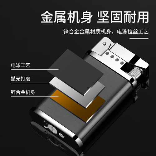 The same windproof inflatable lighter, high-end  style, personalized, trendy and good-looking birthday gift for boyfriend