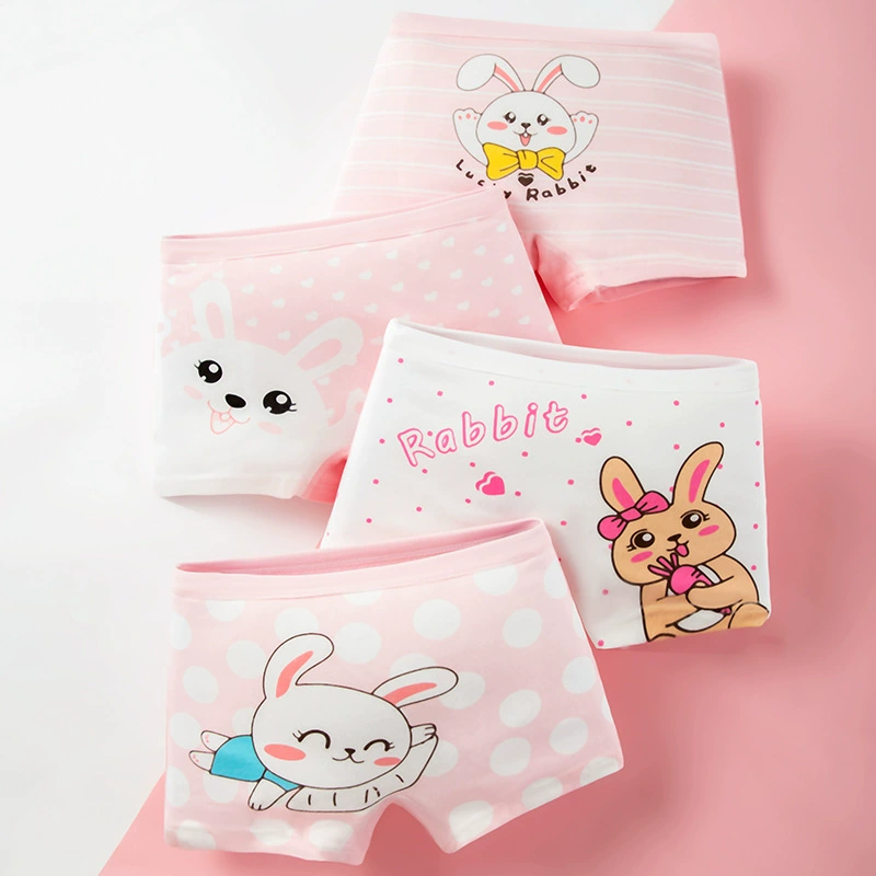 Children's Cotton Underwear Shorts, Kids Boxer Briefs, Cute Prints, Sizes S–3XL