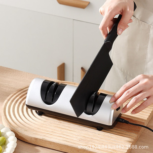 Electric Knife Sharpener Multifunctional Small Whetstone Tool Household Kitchen Knife Fully Automatic Knife Sharpener