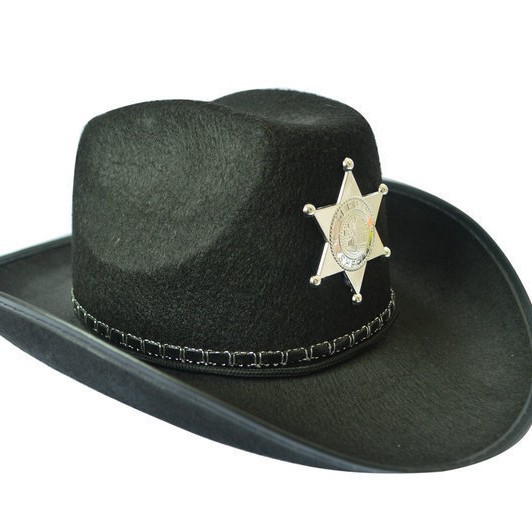 Festival de rendimiento sombrero de mezclilla occidental sombrero sombrilla de playa sombrero de viaje niños y niñas sombrero de estrella de cinco puntas sombrero de sheriff