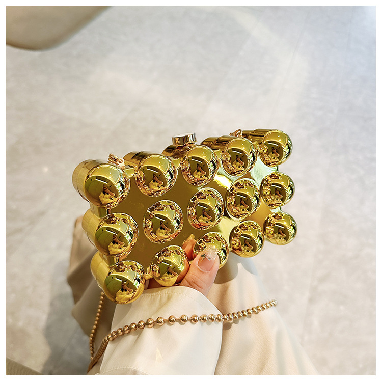 Acrylic bag 2025 New style, European and American cross-border single-shoulder fashionable design women's chain box bag undefined