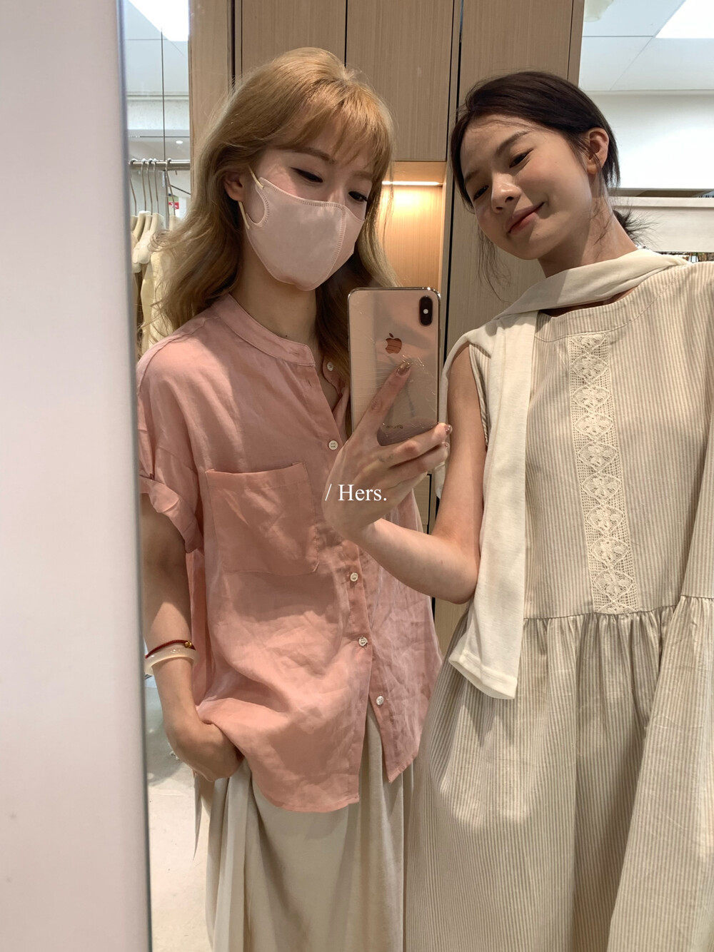 Áo sơ mi nữ tay ngắn cổ tròn chất liệu ramie phong cách tối giản — màu đen, Sữa vàng, màu hồng, màu mơ chi tiết 31