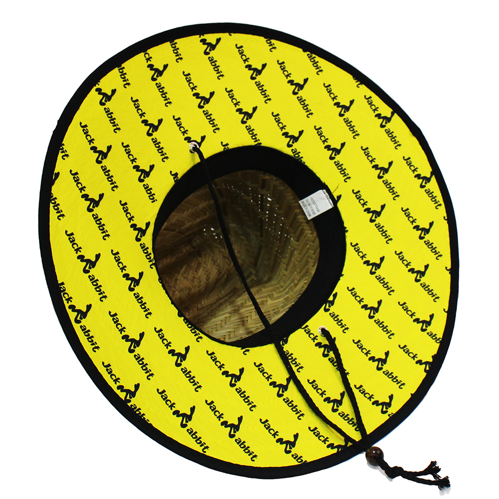 Sombrero de paja para hombre estilo playa, diseño salvavidas, moda verano 2024