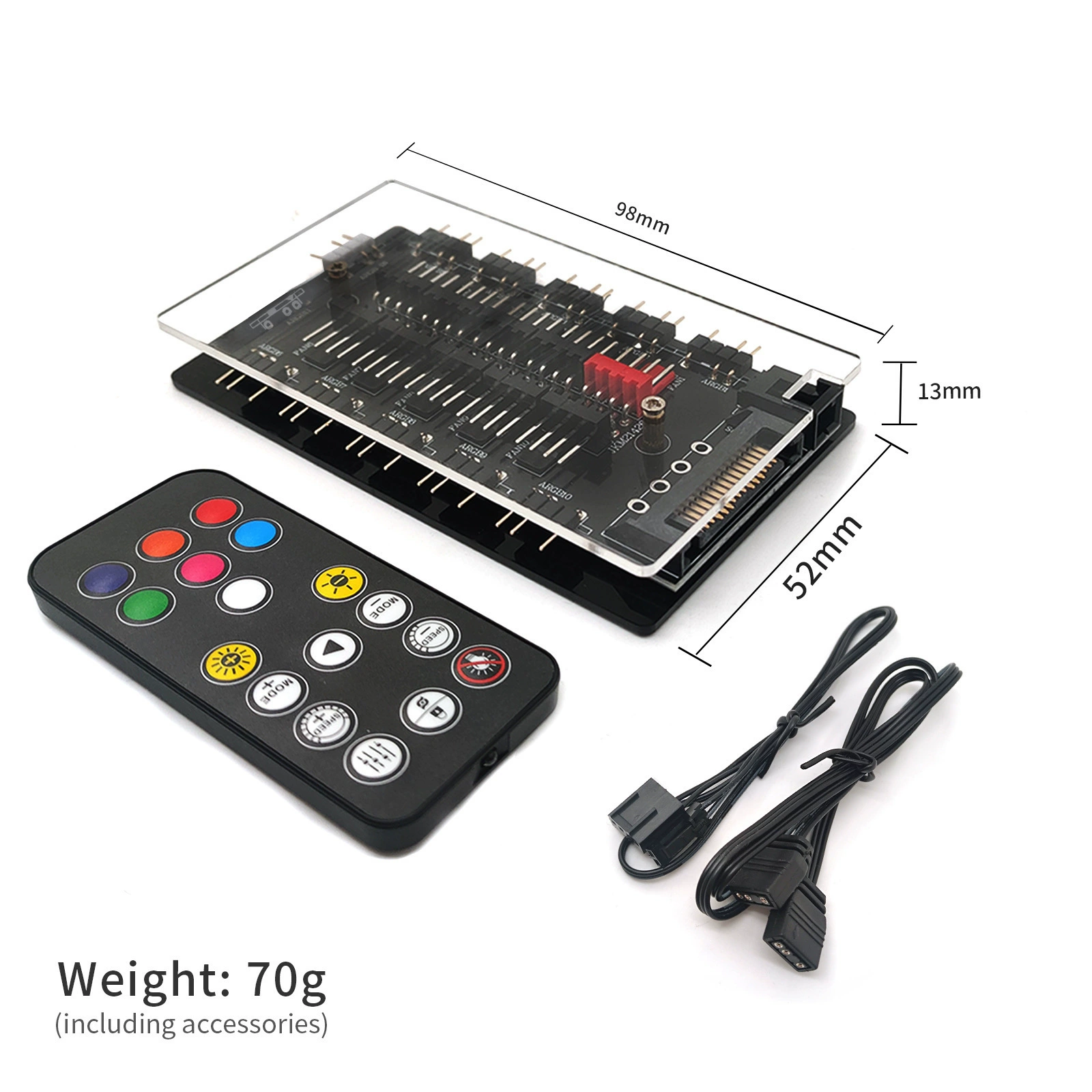 Laptop, lightweight air fan, controller, motherboard, remote control, 5v