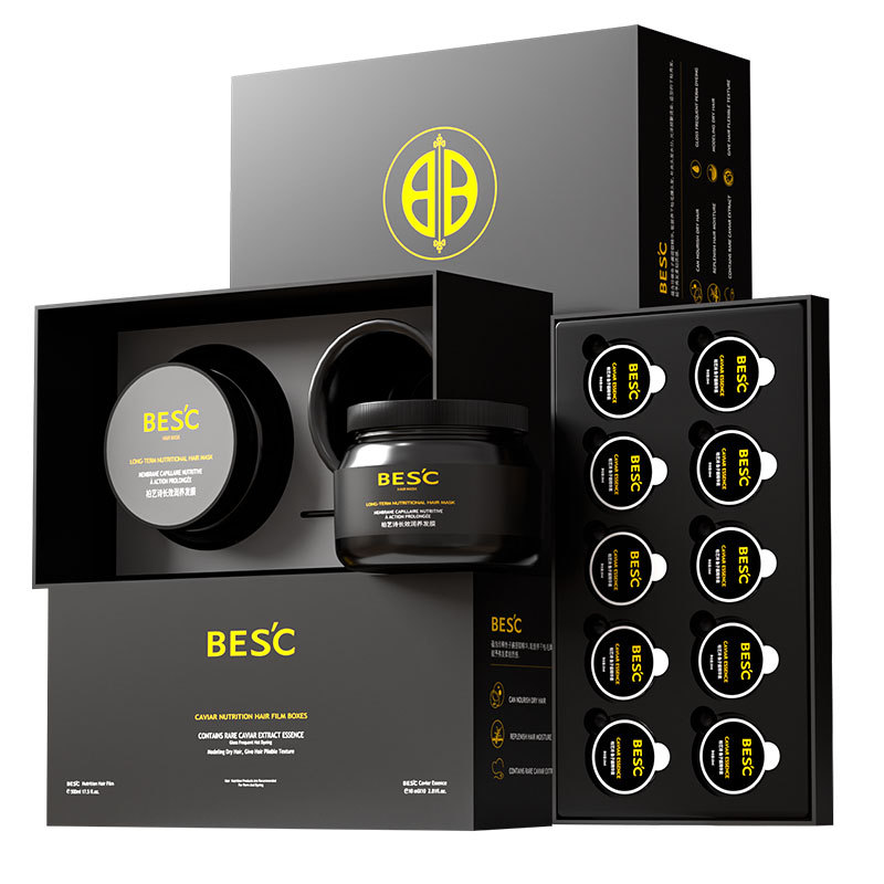 Mascarilla Capilar Nutritiva de Caviar, Mascarilla Capilar de Proteína Nutritiva con Péptidos y Queratina, Mejora el Frizz, Acondicionador, Uso Especial en Salón de Belleza