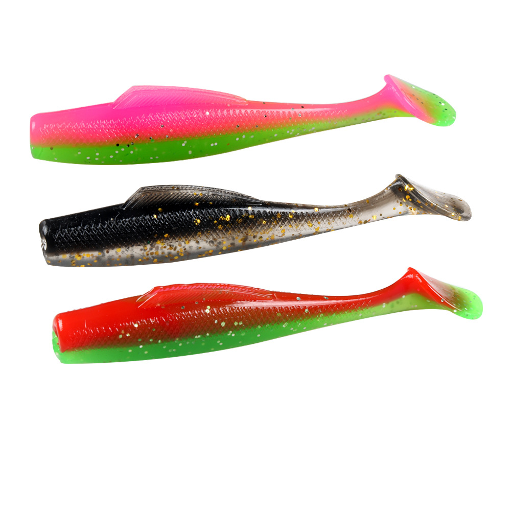 Small Paddle Tail Fishing Lure 55mm1.6g Soft Baits Fresh Water Bass Swimbait Tackle Gear