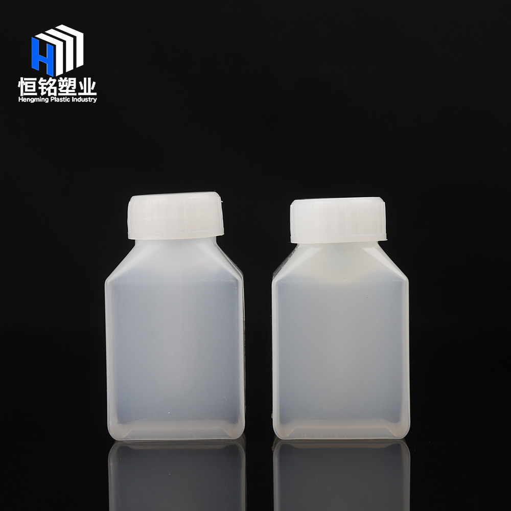 厂家现货50ml毫升化工试剂瓶方形塑料瓶PE方瓶化工专用方形试剂瓶