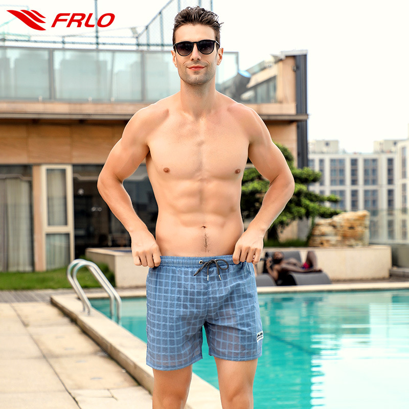 Swimming Trunks Men's Anti-embarrassment Loose Large Size Sexy Triangle Lined Swimming Trunks Men's Swimming Equipment Hot Spring Beach Trunks