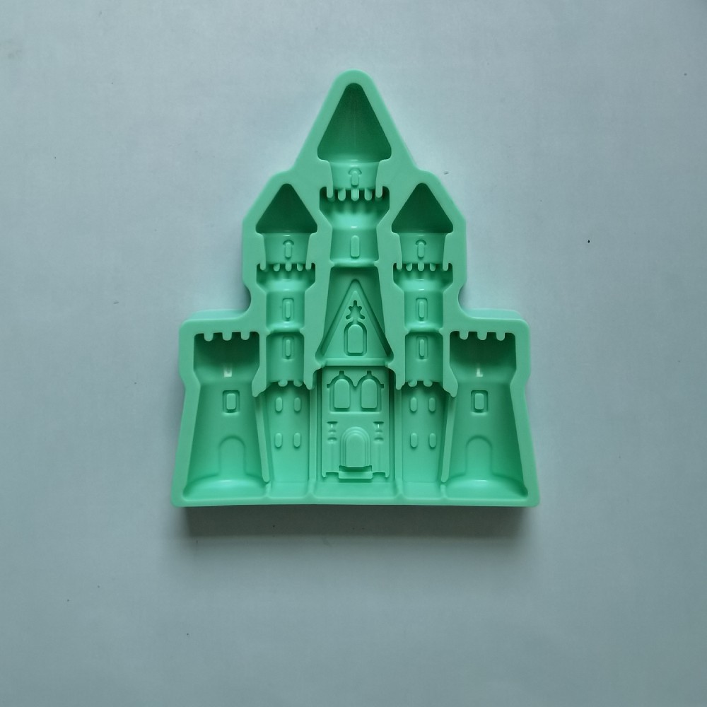 Ejiao Castle 288 Molde de silicona Pudín Molde de postre Decoración de pasteles Utensilios de cocina para hornear