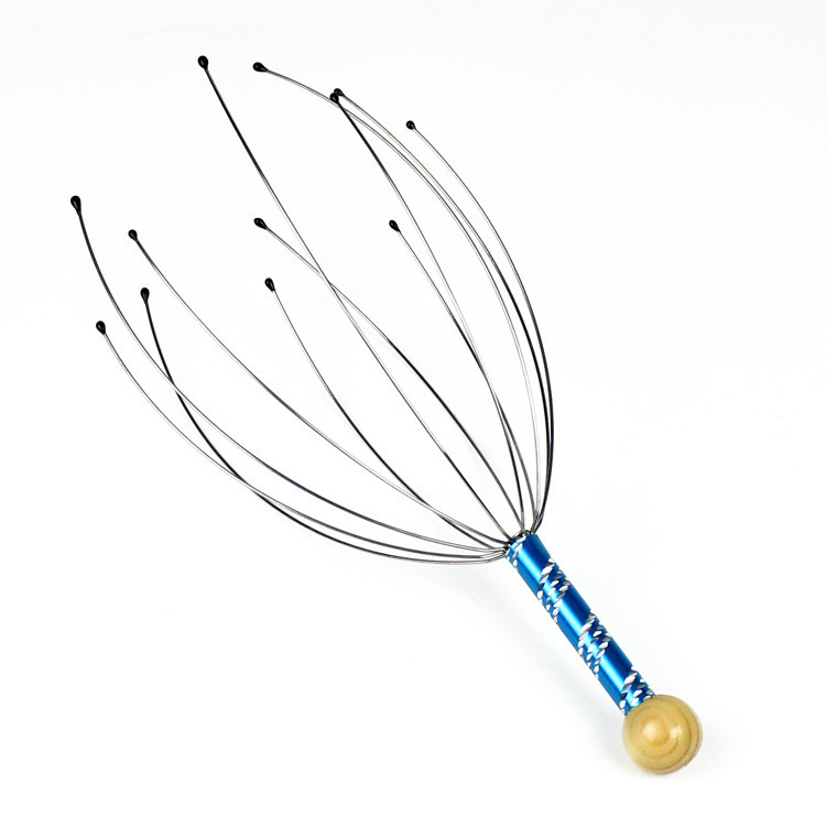 Masaje de cabeza de pez octopus, masaje de rascar la cabeza, extractor de alma, rascar la espalda, rascar el cuero cabelludo, rascar el artefacto mágico