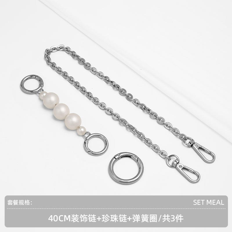 Bailey pearl chain + 40cm decorative chain