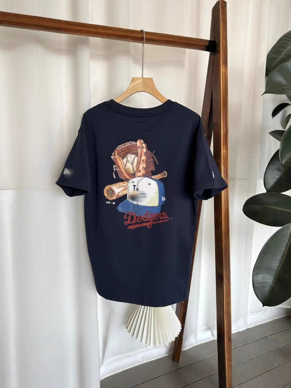 New Eraニューも華2025新春M家半袖tシャツNY野球ロゴプリントファッションカップル|undefined