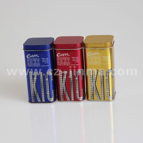 翻盖圆形马口铁罐 金属方形小包装铁罐 磨砂铁开窗马口 铁罐厂家