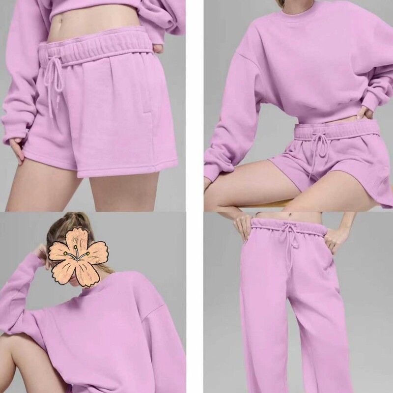 Cross-Border Versatile Sweatshirt New Style Half-Zip Stand Collar Embossed Casual Sports Pure Cotton Terry Loose Versatile Top Cross-Border Versatile Sweatshirt New Style Half-Zip Stand Collar Embossed Casual Sports Pure Cotton Terry Loose Versatile Top