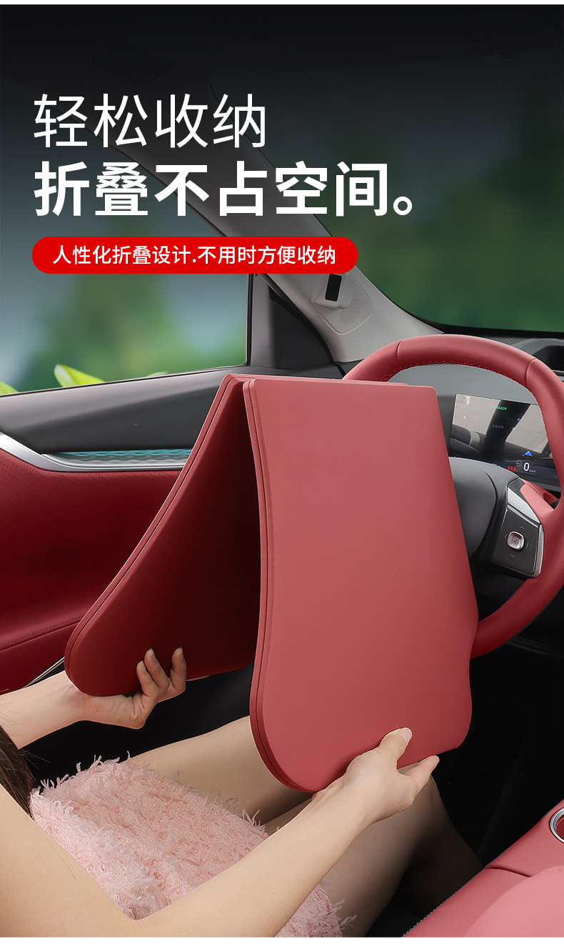 Car-Mounted Foldable Small Table for Driver and Passenger, Tesla Model 3/Y Dining Table, Computer Office Stand, In-Car Study Table