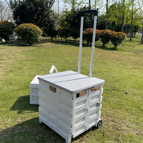 Outdoor camping foldable storage box trolley picnic storage box portable camping storage box gift box