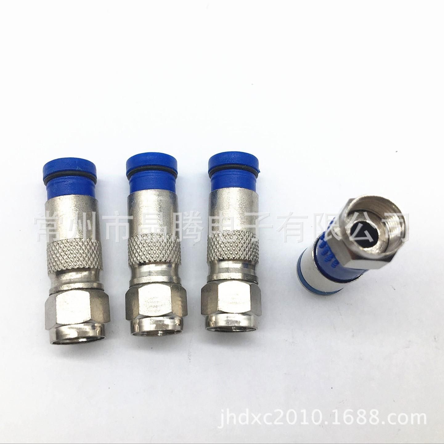 厂家直销F头 F头挤压 注塑F头 防水RF射频同轴连接器 带黑圈 供应