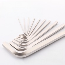 内六角扳手厂家定制规格 六角匙加硬六棱扳手镀锌镀镍两边扳手