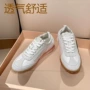 跨境拼色新款真皮滑板鞋