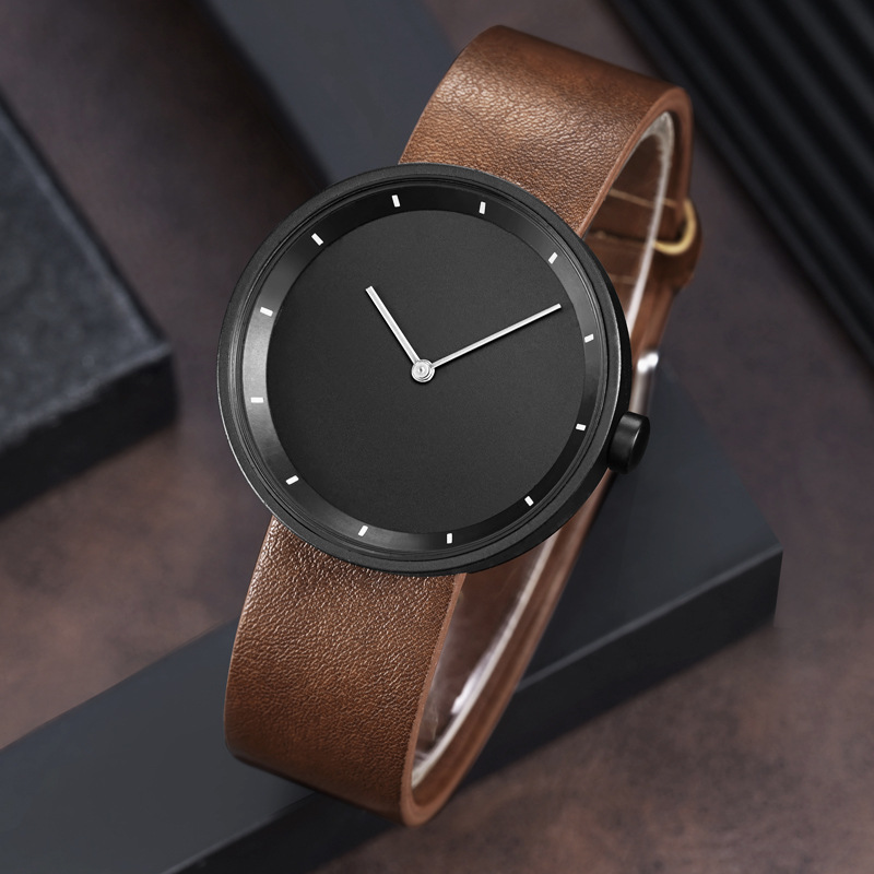 Unisex Fashion Solid Color Buckle Quartz Watch display picture 4