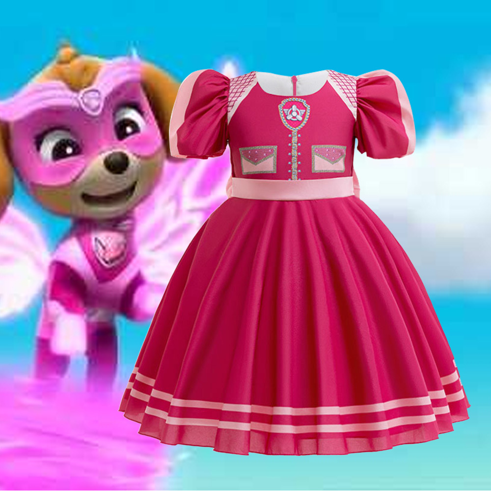 Europa y los Estados Unidos nuevos vestidos de princesa de niñas cosplay equipo de espectáculo de escenario vestido de varita de corona de Halloween image 1