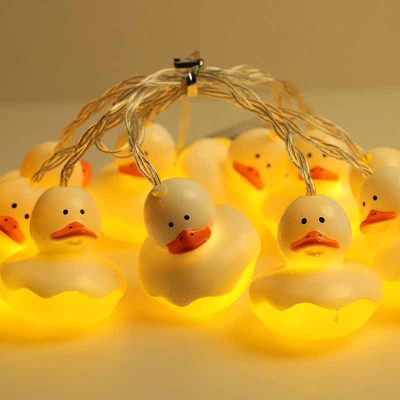 Luces LED de Navidad, luces LED de vinilo con forma de animales, luces de Navidad con forma de pato de dibujos animados, luces de Navidad de Amazon, luces decorativas navideñas