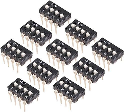 ダイヤルスイッチ黒指フラットダイヤル2.54mmピッチ直挿琴キー式コードスイッチ|undefined