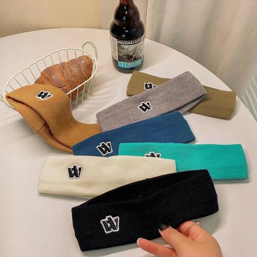 Summer high-elastic sports headband thin breathable ice silk running sweat-absorbent wool headband elastic knitted headband