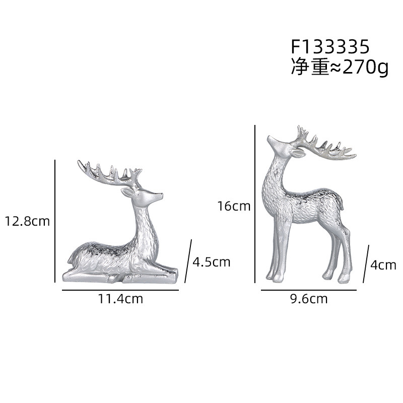 新款圣诞老人雪人摆件跨境家居装饰品圣诞节礼物树脂工艺品批发|undefined