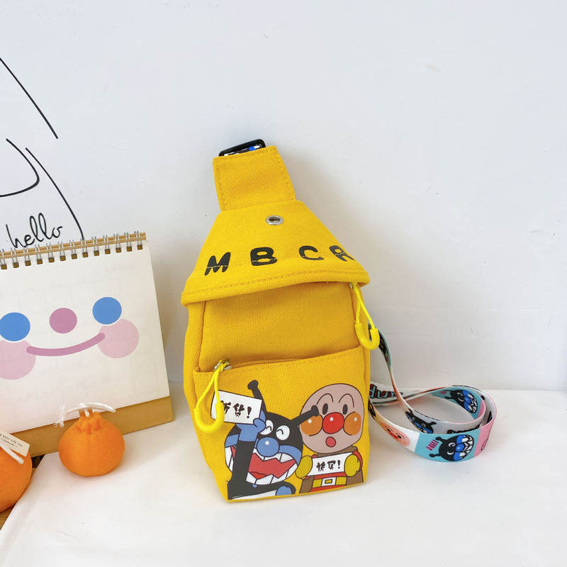 Bolso de hombro pequeño para niños de moda de verano 2021 bolso de pecho de lona de estudiante de moda guapo bolso de pecho de hombro bolsa de mensajero