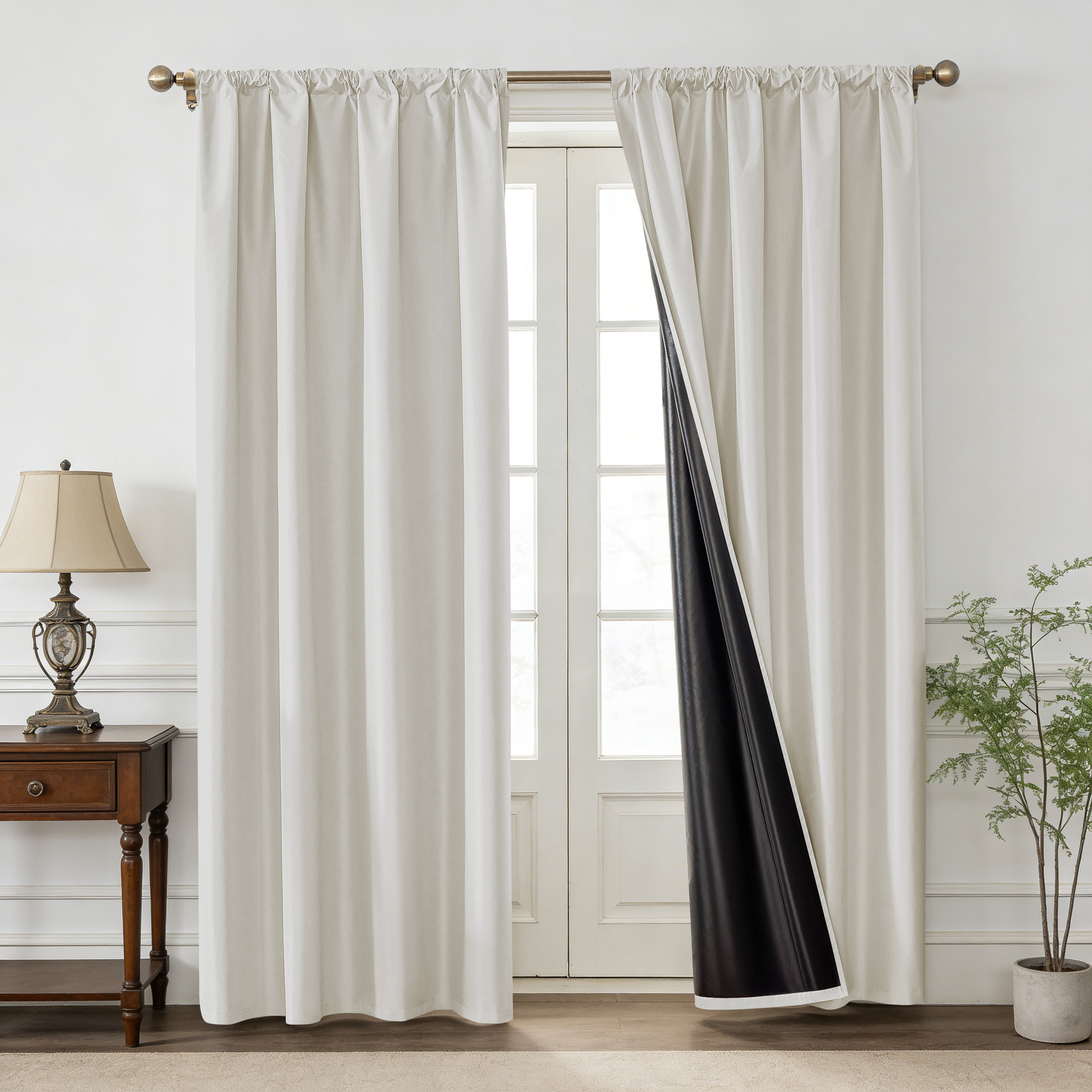 Amazon transfronterizo se vende bien chunya Textile Film Curtain cortina de comercio exterior de color sólido sombra completa cortina impermeable y térmica image 11