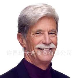 玛卡迪men wig欧美假发 黑白拼接色时尚假发 男士假发短发全头