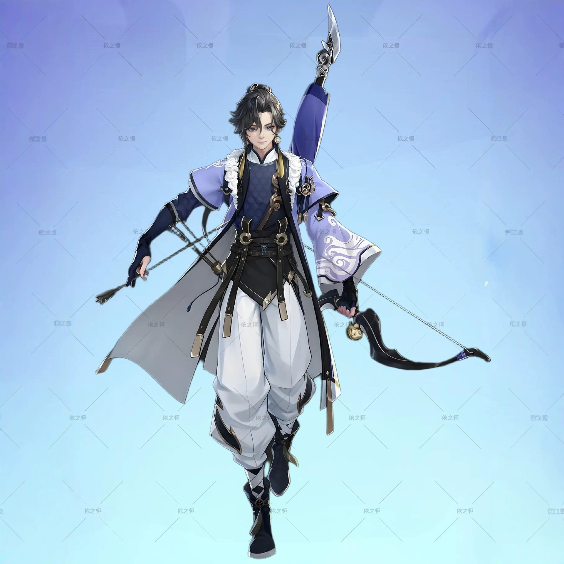 In-stock King of Glory cosplay outfit, Sun Quan cosplay costume, new hero cosplay outfit, game-style cosplay outfit, complete set.