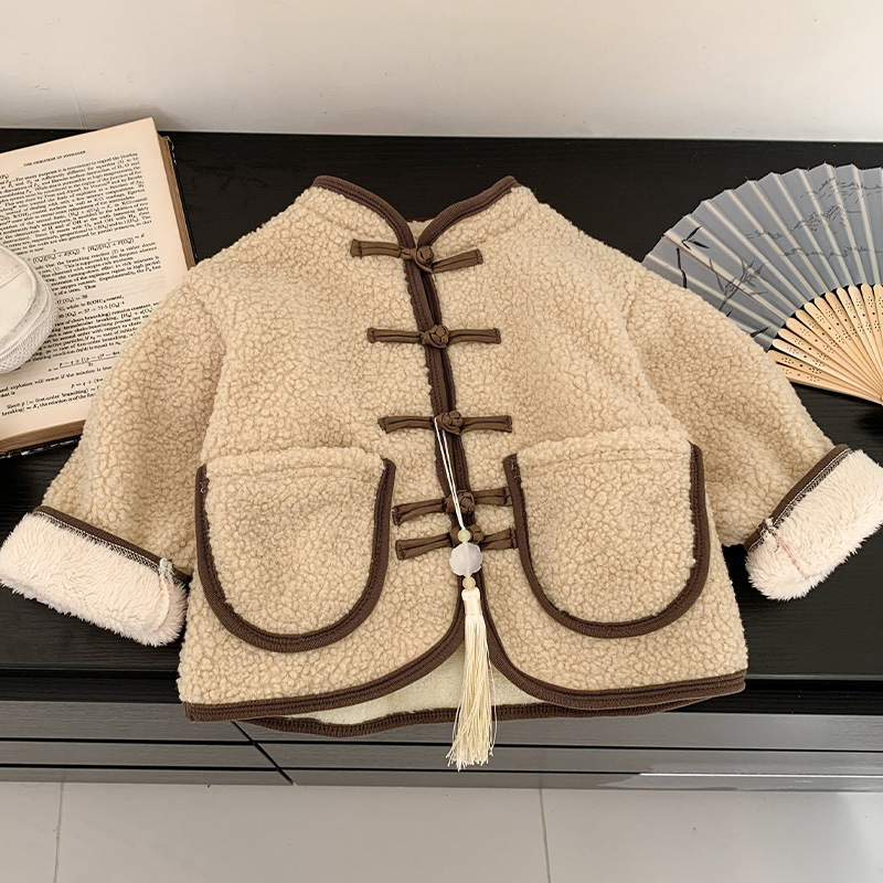 National style coat off-white