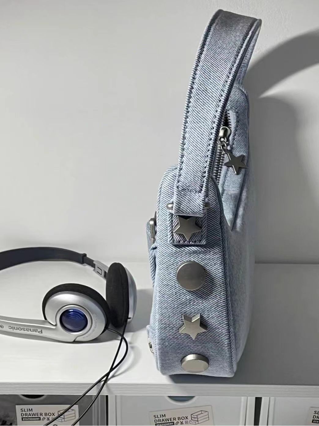 Borsa in denim Borse a tracolla alla moda per ragazze Borse da ascella firmate Borse con manico da donna Borse casual_voghion.com