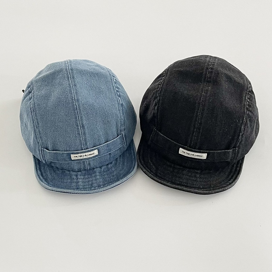 Boné de beisebol em jeans lavado estilo coreano para mulher_voghion.com