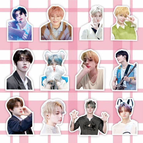 KPOP combination stickers Liang Zhenyuan Li Xicheng Jin Shanyu celebrity peripheral characters computer mobile phone case decoration stickers