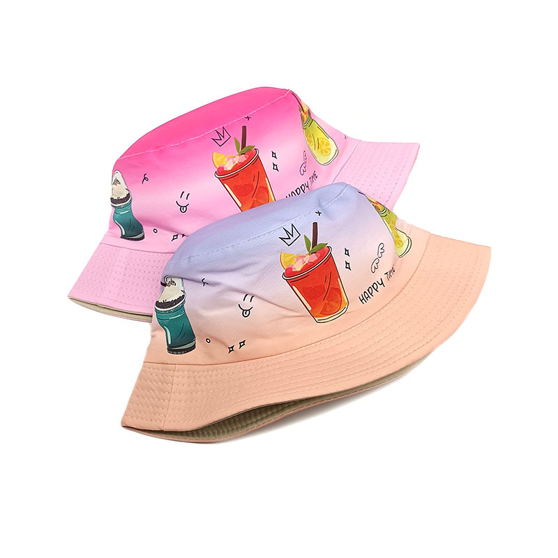 Children Unisex Cute Cup Printing Bucket Hat display picture 5