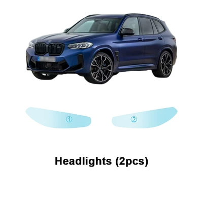 Invisible Paint Anti-scratch | Automotive Film - tpu-transparent-protective-film-bmw-x3m-sport-m-g01-headlight-tpu-protective-film