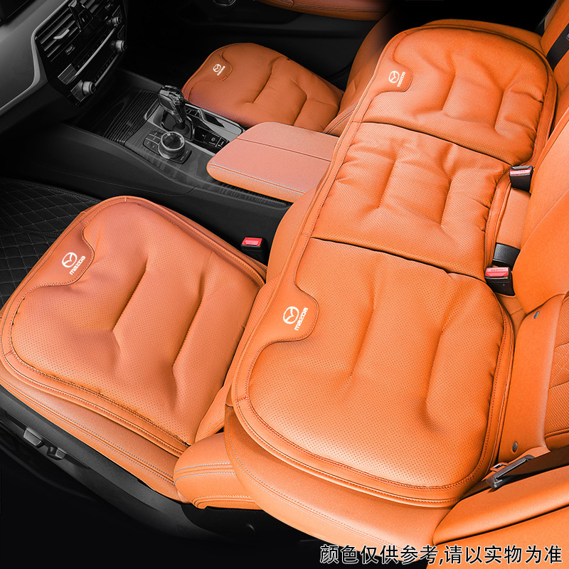マツダ3 アンケセラ CX-30CX-4に適した、完全密閉型の夏用シートクッション、腰サポート、通気性のあるアイスシルクシートカバー|undefined
