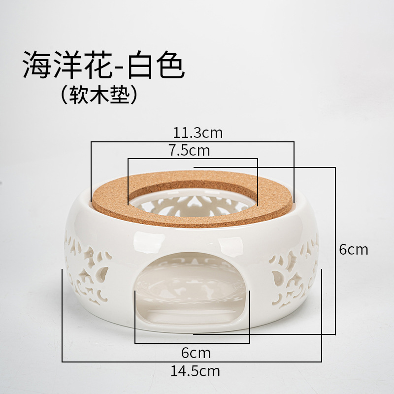 Directo de fábrica de té de la vela calentador de cerámica de la preservación del calor del hogar calefacción calentador de té restaurante Hotel calentador de té