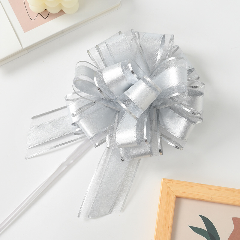 Transfronterizo 2024 nuevo estilo 50 flores de bola de gasa de nieve de cebolleta grande Regalos de Navidad Flores de vacaciones Embalaje de cesta de frutas Lavado