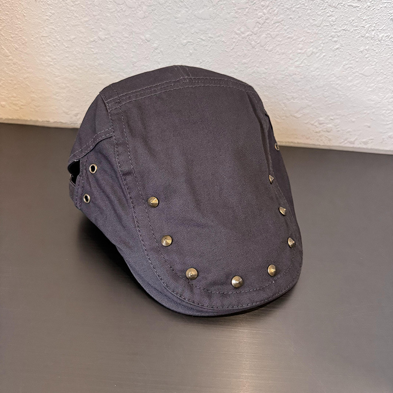 Basco vintage con borchie cappello con visiera donna estivo_voghion.com